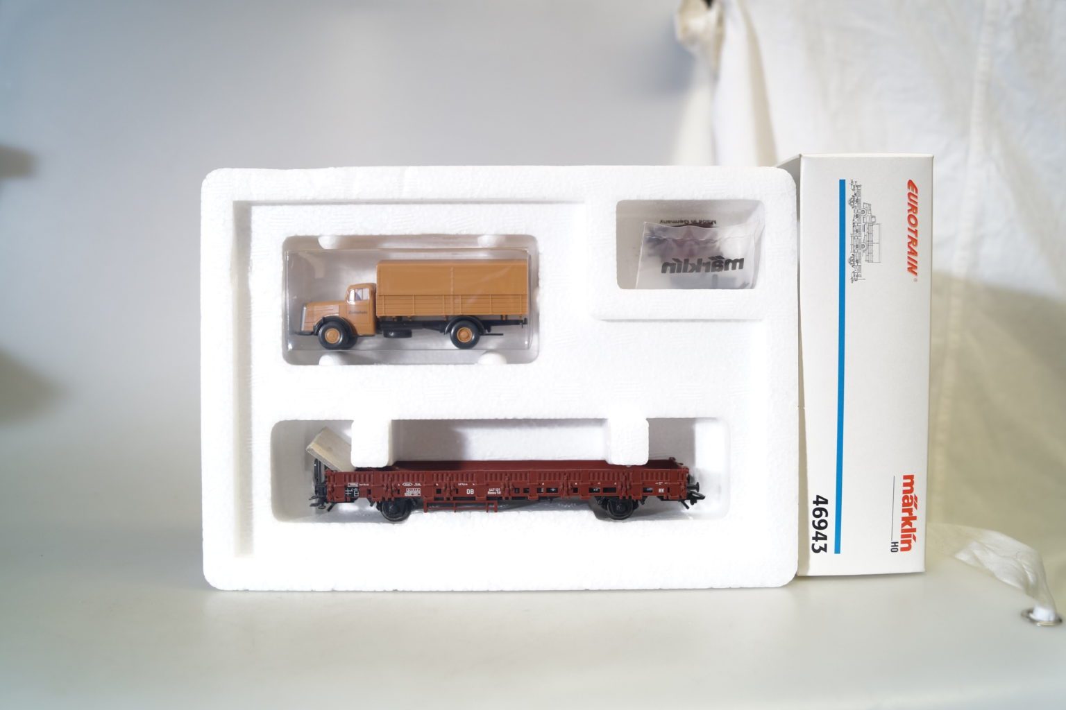 h0 Märklin 46943 Flachwagen Set mit MB L6600 neuw ovp gearontologist