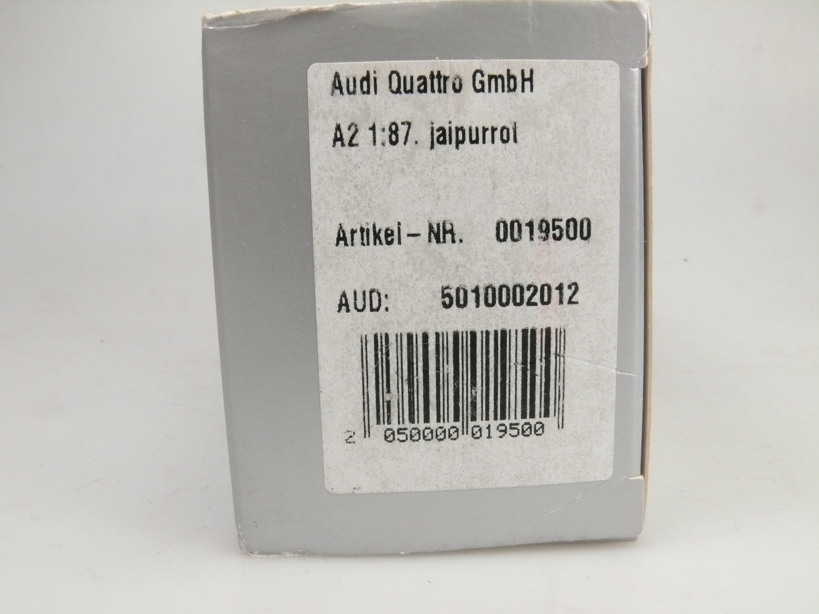 1 87 Rietze AUDI 19500 1 87 A2 JAIPURROT NEU Gearontologist