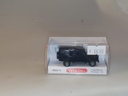 1:87 Wiking 0102 01 Land Rover Defender schwarz, neuw./ovp