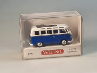 1:87 Wiking 0797 21 VW T1 Sambabus blau, neuw./OVP