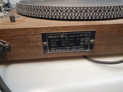 Rotel Plattenspieler RP-1500 (Riemenantrieb) 1976/Japan, funktioniert, aber... – Bild 5