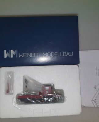 h0 Weinert 46055 - Klv 51 Epoche III rot mit fünfpoligem coreless-Motor und Messingfeinguss-Kran, neuw./ovp