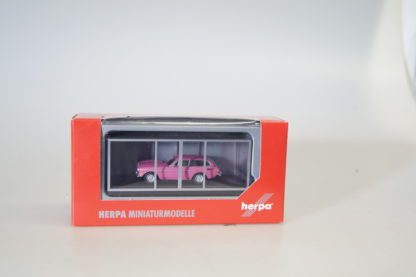 1:87 Herpa PC-Gitterbox SOMO Volvo P1800 ES Schneewittchensarg pink, neuw./ovp