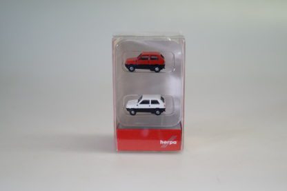 Spur N: Herpa 065962 2x Fiat Panda rot + weiss, neuw./ovp