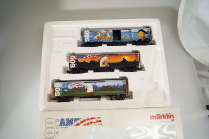 h0 Märklin 84564 Boxcar-Set 500 Years America, neu