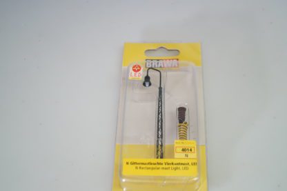 Spur N: Brawa 4014 N Gittermastleuchte Vierkantmast LED, neu