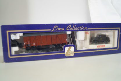 H0 Lima 600808-6 Güterwagen+Wiking-Schlepper+Kaelble ZM, neu