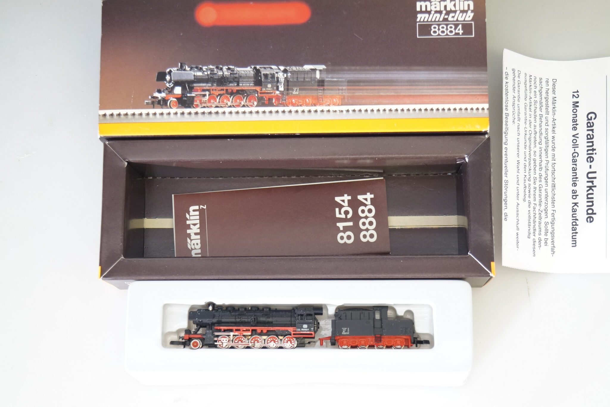 Spur Z Märklin 8884 Schlepptenderlok BR 50, top/ovp