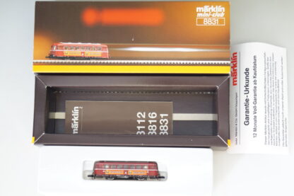 Spur Z Märklin 8831 Schienenbus Jägermeister, top/ovp