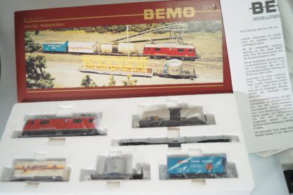 Spur H0m: Bemo 7258 100 Start-Set RHÄTISCHE BAHN, neu