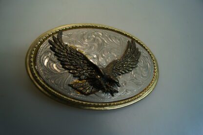 Western-Gürtelschnalle 'Adler', unbenutzt, 10,5 x 7,3cm