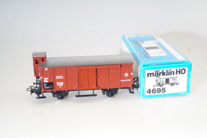 h0 Märklin 4695 Güterwagen mit Bremserhaus, top/ovp