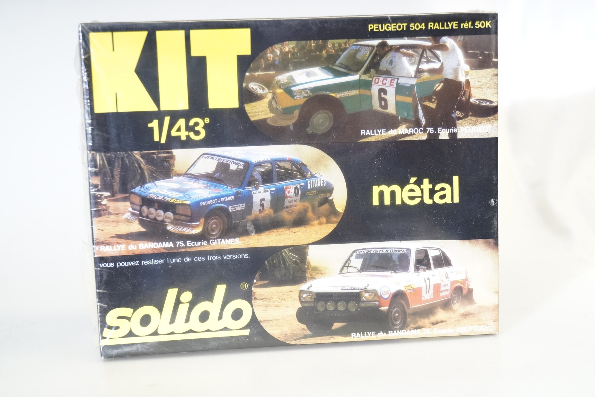 1:43 Solido 50K Metall-Bausatz Peugeot 504 Rallye, neuw./ovp