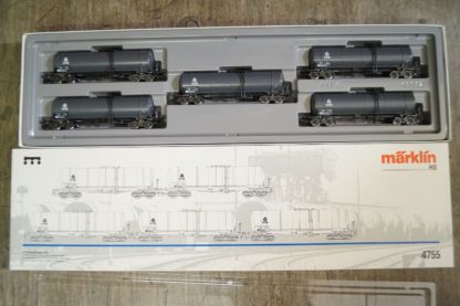 h0 Märklin 4755 VTG Kesselwagen-Set, neuw./OVP