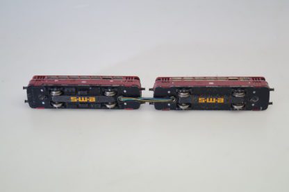Spur N 2180 Minitrix Schienenbus + Beiwagen VT98, gebraucht/Minitrix-VP – Bild 2