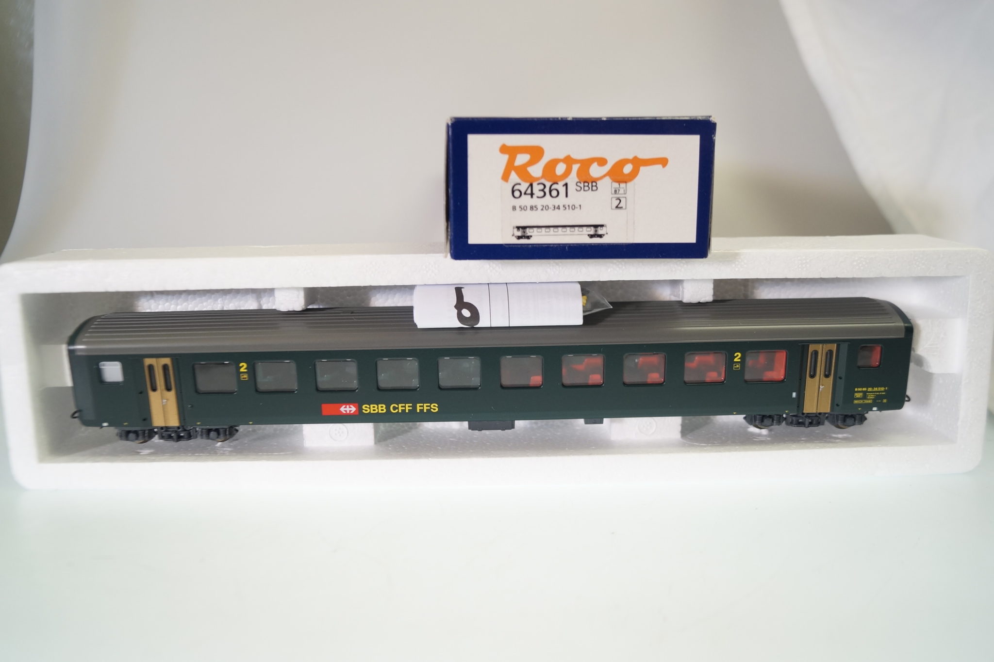 h0 Roco 64361 Personenwagen SBB, neuw./OVP