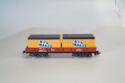 1:87 Märklin 4473 Niederbordwagen Rlmms mit Ladung, top