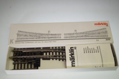 H0 Märklin K-GLEIS 2273: Weichen-Paar, handbedient, neu