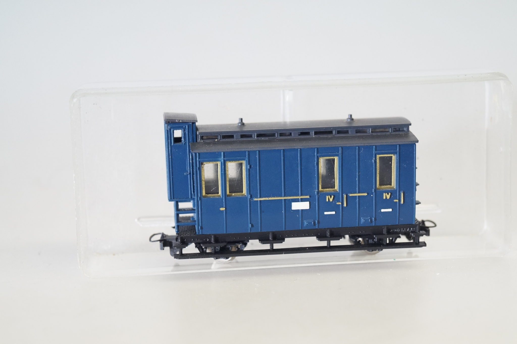 H0e Egger-Bahn Personenwagen blau IV.Klasse, top/ovp