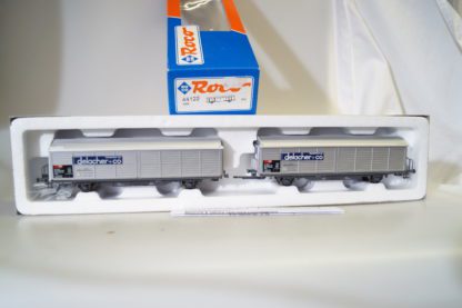 h0: Roco 44122 Schiebewandwagen-Set SBB Delacher, top/OVP