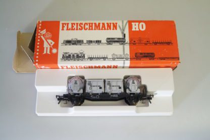 H0: Fleischmann 5230 Behältertragwagen  'Von Haus zu Haus', Top/ovp