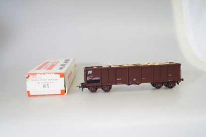 h0 Klein Modellbahn 340 FS 4-achs.GW FS + Holzladung, gut/ovp