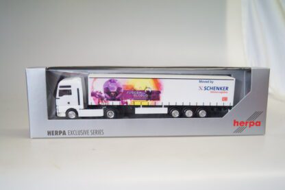 1:87  Herpa exclusiv MAN TGA Sz Fussball Globus Schenker, neuw./ovp