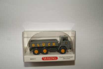 1:87 Wiking 0424 03 Henschel Flachpritschenkipper Glück, top/ovp