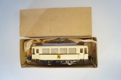 h0 Hamo Strassenbahn Triebwagen weiss-schwarz – Bild 2
