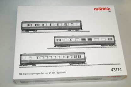 h0 Märklin 43114 TEE-Ergänzungsset VT 11.5 DB, neuw./ovp/Bel.
