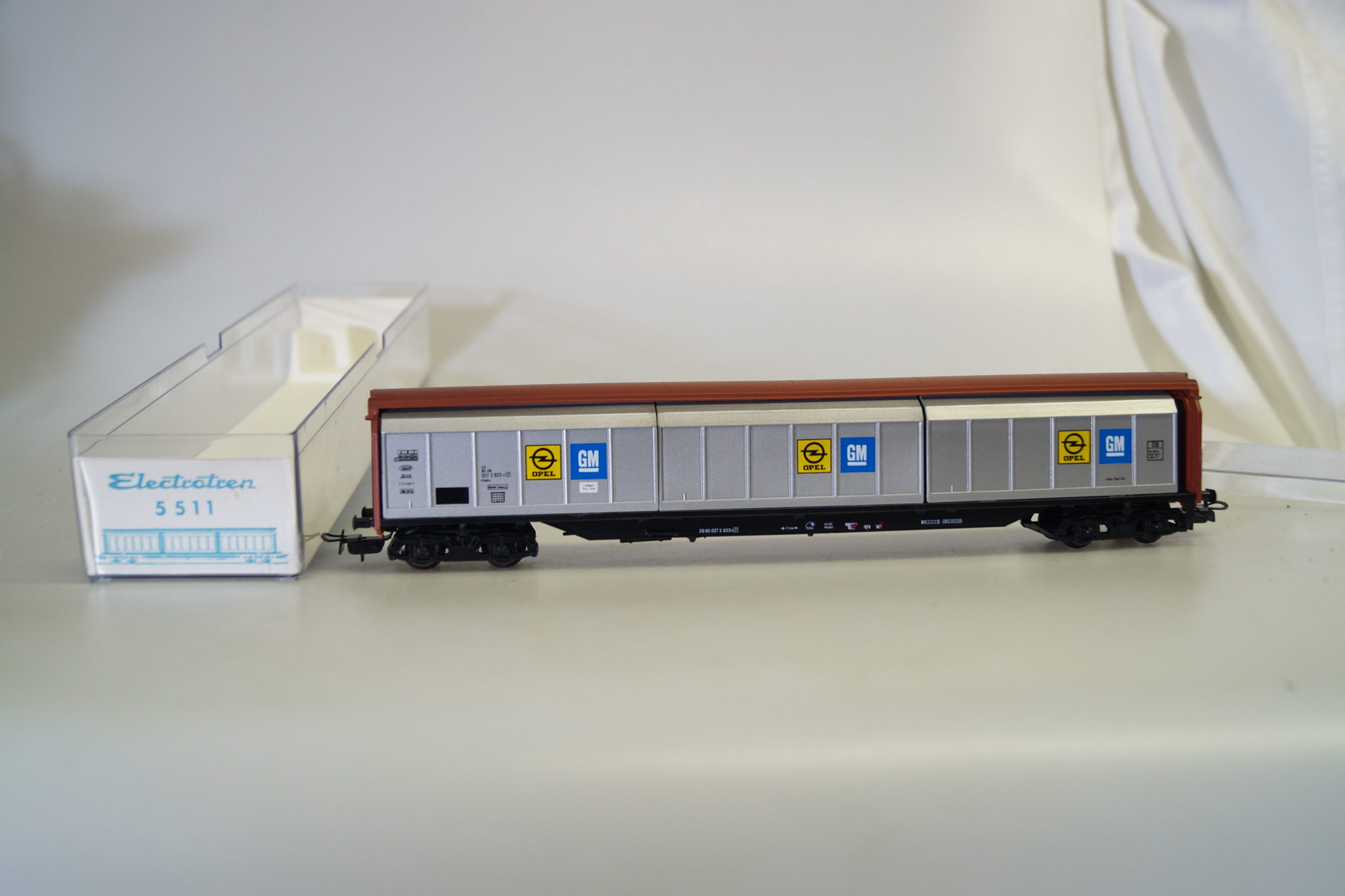 ELECTROTREN 5512 H0 Schiebewandwagen Transwaggon DB kaum bespielt DC m.OVP EUR 34,95 - DE