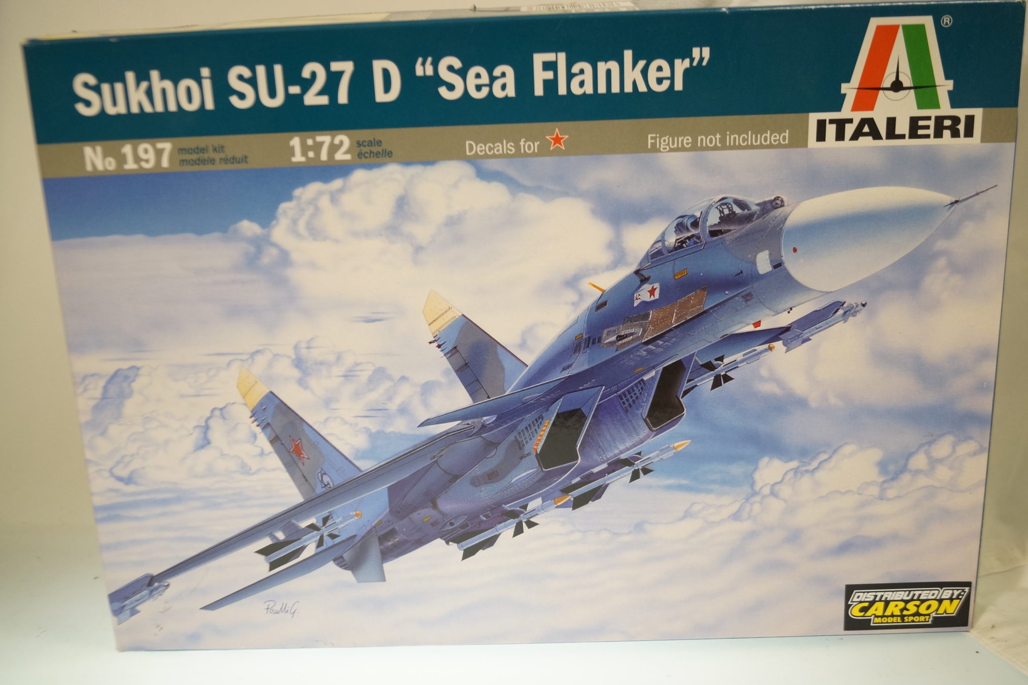 Italeri 197 - Maquette Avion Sukhoi Su-33 Sea Flanker-D 1:72 - Le Chasseur Embarqué Russe Ultime !