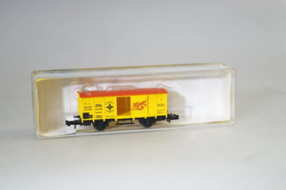 (13202) Spur N: Minitrix 13475 Güterwagen Maggi, top/ovp