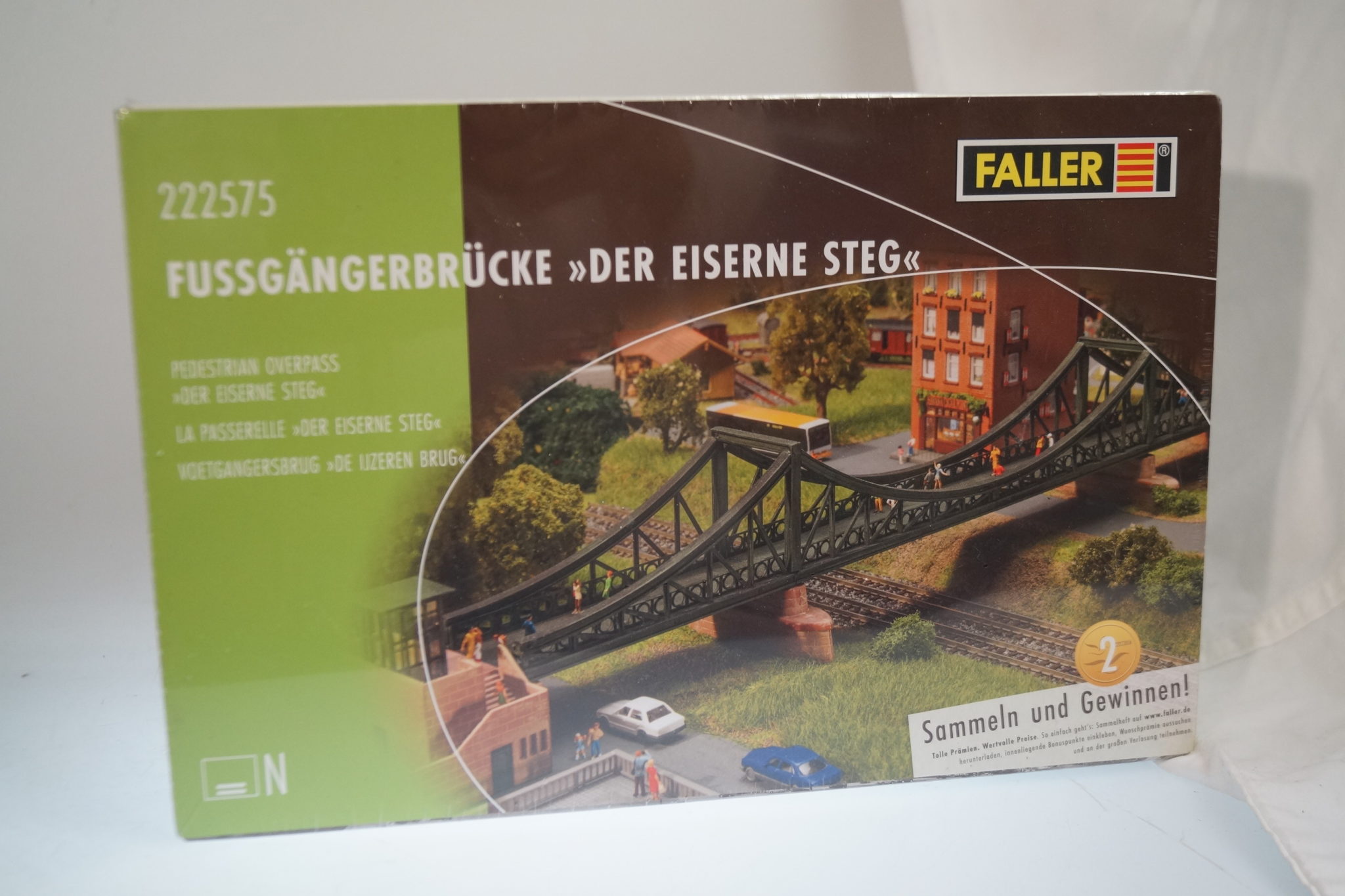 Spur N Faller 222575 Fußgängerbrücke Der eiserne Steg, neu