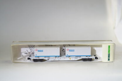 Spur N: Minitrix 13823 Containertragwagen DB, top/ovp