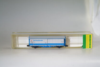 Spur N: Minitrix 13230 Schiebewandwagen Inter-Cargo-Express, top/ovp