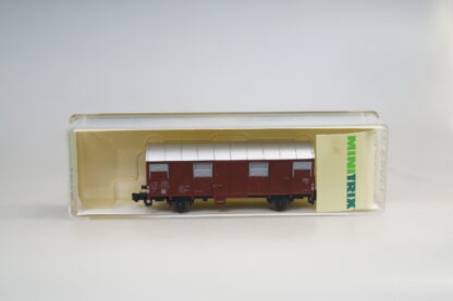 Spur N: Minitrix 13943 Ged.Güterwagen Grs, top/ovp