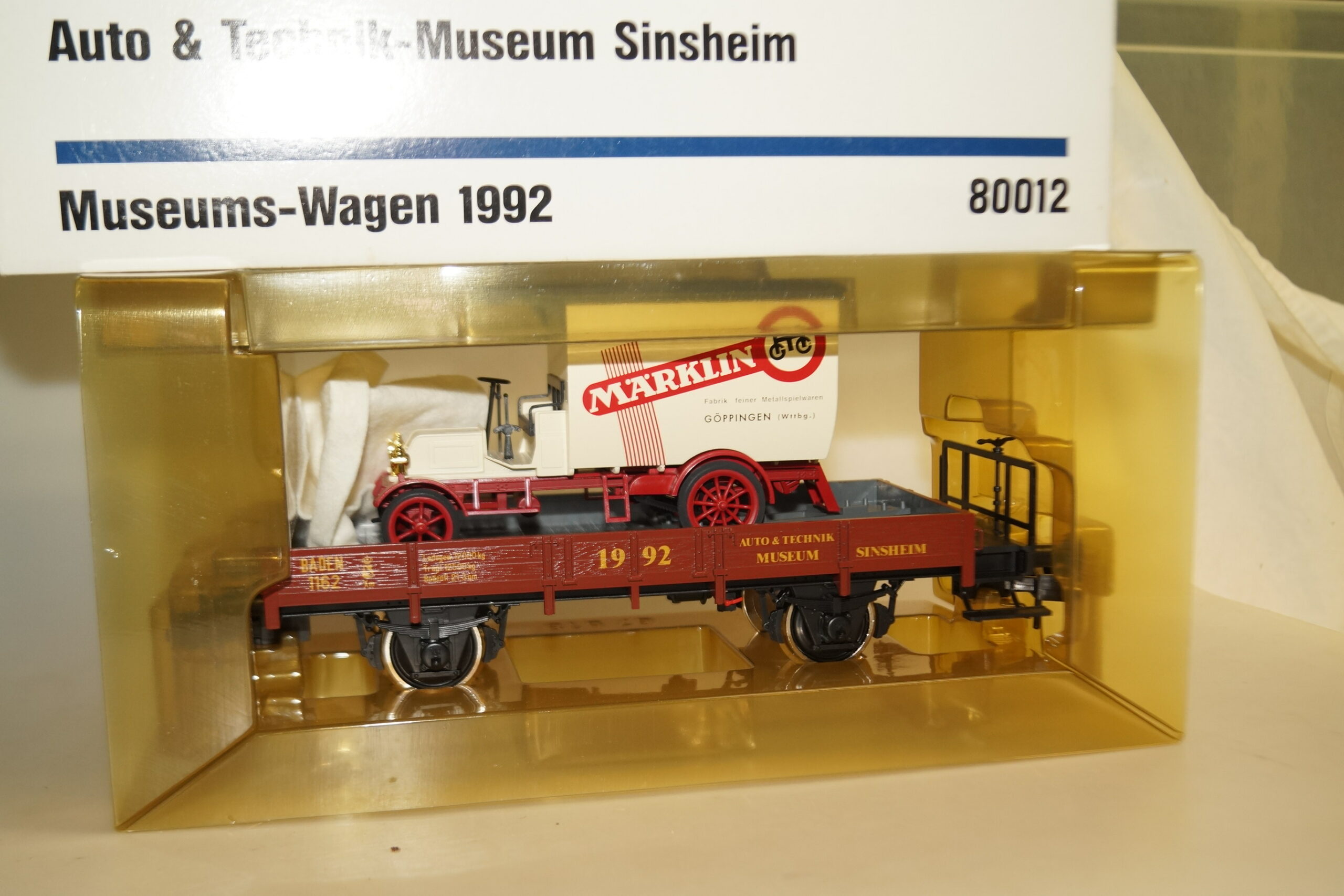 Spur 1: Märklin 80012 Museumswagen 1992 Sinsheim, neuw./ovp
