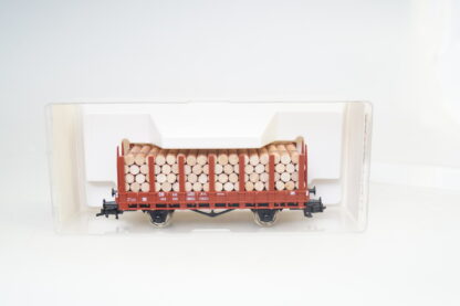 H0 Fleischmann 5014 8701K DB Rungenwagen R20 RUNDHÖLZER QUER, neuw./OVP