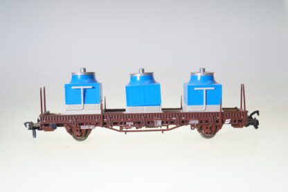 ROCO H0 46313 Rungenwagen Ks ÖBB mit Ladung, sauber/Mangel