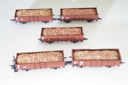 h0 M+D-Sonderserie (Klein Modellbahn) 4x Omm 52 mit Rübenladung, top/KK – Bild 2