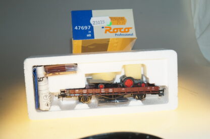 H0 Roco 47697 Flachwagen mit Ladung, neuw./ovp