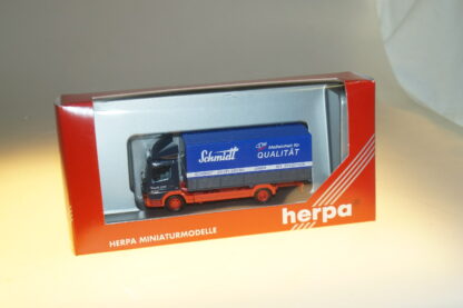 1:87 Herpa 145015 MB Atego Pritsche/Plane Schmitt, neuw./ovp