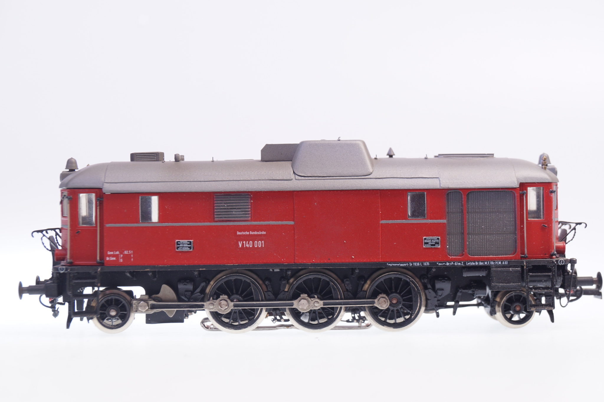 für Märklin: H0 Messing-Kleinserie Schwarz Diesellok V140 001 rot - top/ovp – Bild 2
