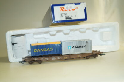 H0 Roco 67741 Taschenwagen DSB Maersk/Danzas, top/ovp