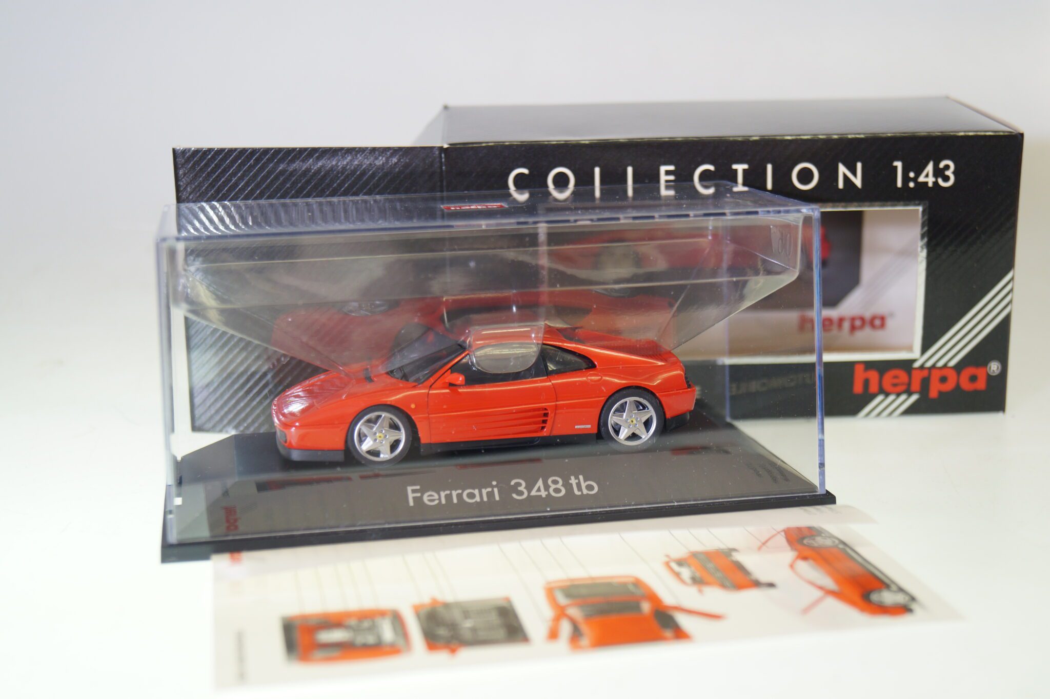 1:43 Herpa 1010 Ferrari 348tb rot, neuw./ovp