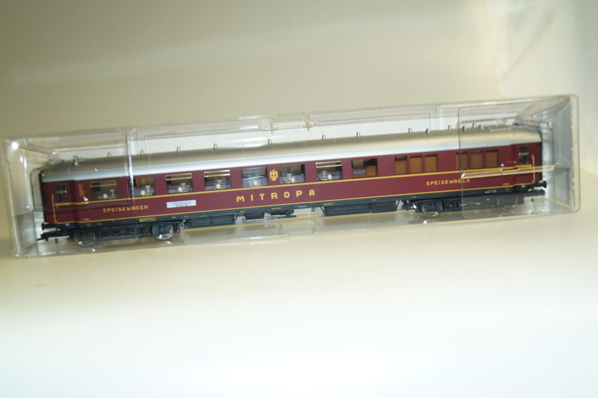 Fleischmann 5081 K DRG Speisewagen Mitropa WR 4ü Pr11 Teak Ep.2 m. KK i