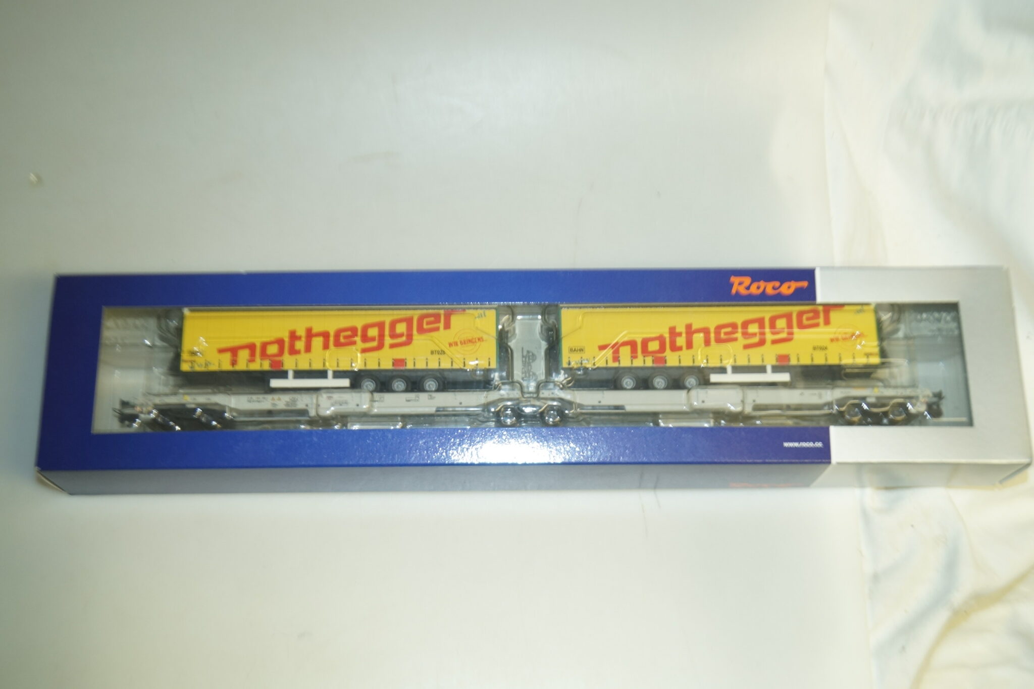 H0 Roco 76433 Doppeltaschenwagen Nothegger, neuw./ovp