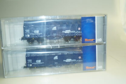 H0 Roco 66085 Schiebeplanenwagen-Set ÖBB, neu/ovp
