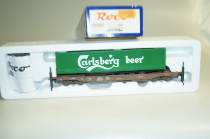 H0 Roco 66590 Einheitstaschenwagen Carlsberg Beer, neuw./ovp